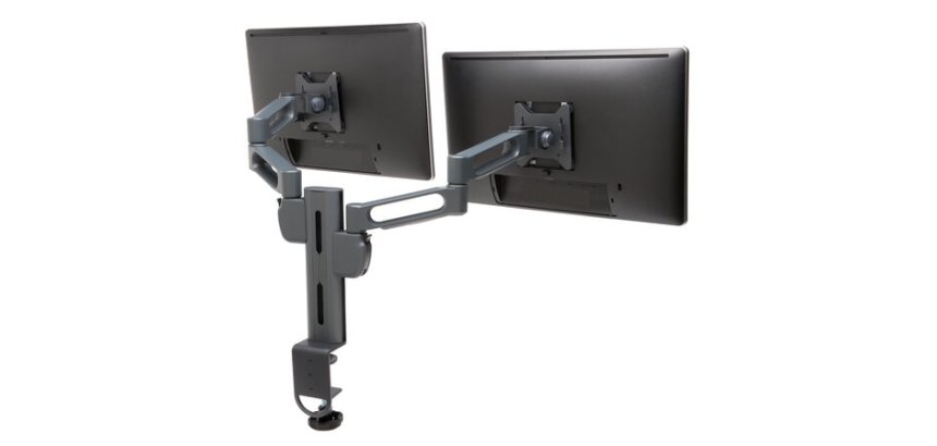 Bras articulé kensington smartfit pour deux écrans supporte 11kg maximum/bras