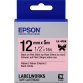 Epson Ruban satin pour étiqueteuse LK-4PBK Noir/Rose 12 mm (5 m)