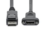 StarTech.com DisplayPort-Panelmontagekabel 91 cm - 4K x 2K - DP 1.2 Verlängerungskabel M/F - DP Video-Verlängerungskabel mit Panelmontage-DP-Stecker - Kabel für DP-Monitor