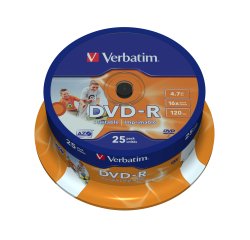 Verbatim 43538 DVD vergine 4,7 GB DVD-R 25 pz
