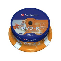 Verbatim 43538 DVD vierge 4,7 Go DVD-R 25 pièce(s)