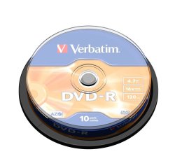 Verbatim DVD-R Matt Silver 4,7 GB 10 pz