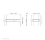 Neomounts LFD-W1500 Support pour écran mural 60-100" - fixe - paysage et portrait
