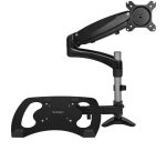 Brazo para un Monitor - Base para Ordenador Portátil con Ajuste de Altura de un Toque