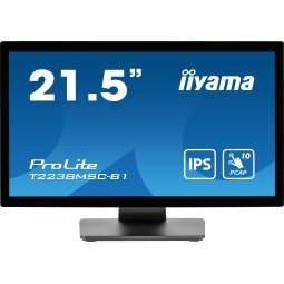 iiyama ProLite T2238MSC-B1 écran plat de PC 54,6 cm (21.5") 1920 x 1080 pixels Full HD LED Écran tactile Noir