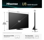 Hisense Smart TV ULED MiniLED 55" 4K 55U8Q
