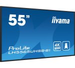 iiyama LH5565UHSB-B1 Écran d'affichage dynamique En forme de kiosk 138,7 cm (54.6") LED Wifi 800 cd/m² 4K Ultra HD Noir Intégré dans le processeur Android 11 24/7
