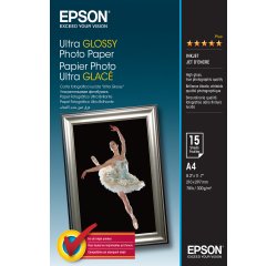 Epson Ultra Glossy Photo Paper - A4 - 15 Fogli