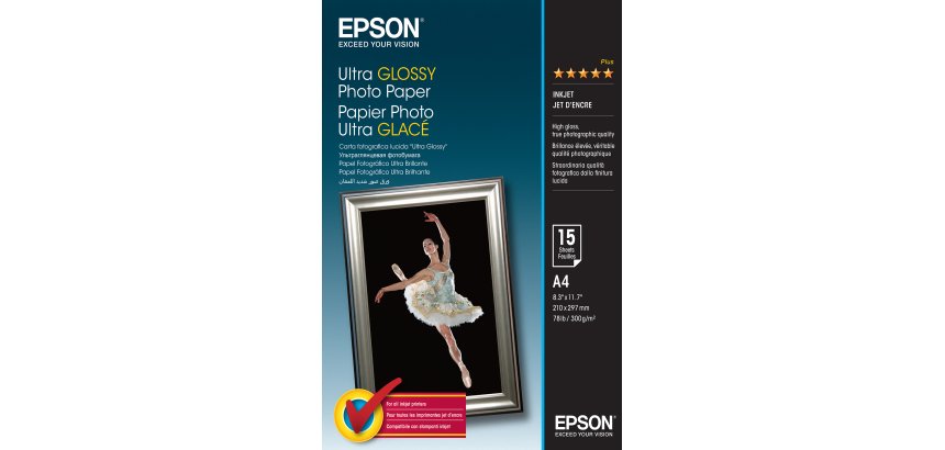 Epson Ultra Glossy Photo Paper - A4 - 15 Feuilles