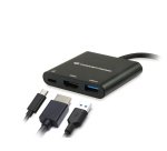 Conceptronic DONN01B replicatore di porte e docking station per laptop USB 3.2 Gen 1 (3.1 Gen 1) Type-C Nero