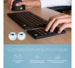 R-Go Tools Clavier R-Go Numpad Break, clavier numérique ergonomique avec logiciel de pause, bluetooth, noir