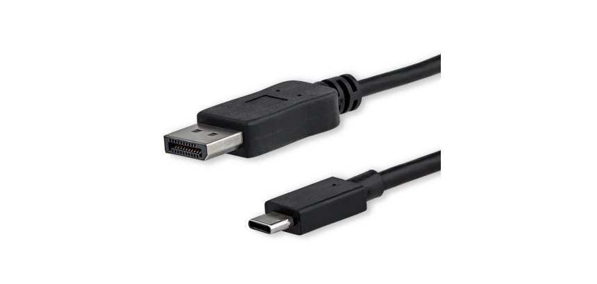 StarTech.com 6ft (1.8m) USB C to DisplayPort 1.2 Cable 4K 60Hz - USB-C to DisplayPort Adapter Cable HBR2 - USB Type-C DP Alt Mode to DP Monitor Video Cable - Works with Thunderbolt - Black