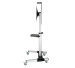 TooQ FS1870M-B soporte para pantalla de señalización 94 cm (37") Negro, Plata