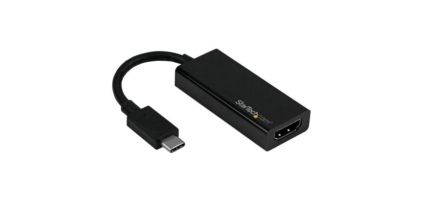 StarTech.com Adaptador Gráfico USB-C a HDMI 4K60Hz - Conversor de Vídeo USB Tipo C a HDMI - Compatible Thunderbolt 3 - Dongle