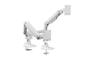 Equip Soporte de escritorio para monitor doble de 17«-35», blanco