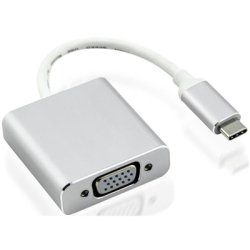 Nilox USB Type-C - VGA M/F USB graphics adapter Silver