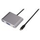Nilox USB Type-C - VGA/USB Type-C/USB 3.0 M/F adattatore grafico USB Argento