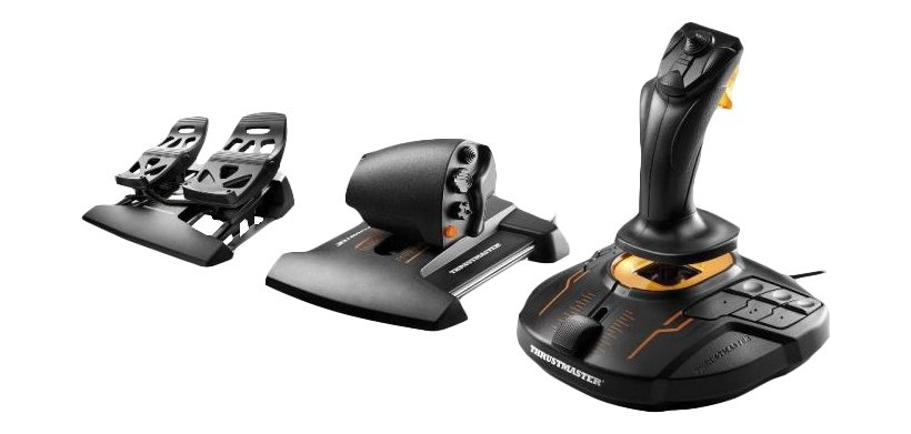 Thrustmaster T-16000M FCS Flight Pack Black USB Joystick Analogue / Digital MAC, PC