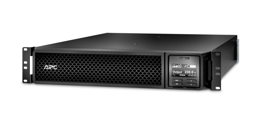 APC Smart-UPS On-Line SRT2200RMXLI - 2 200 VA, 8x C13 et 2x C19, montage en rack