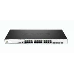 D-Link DGS-1210-28MP/E switch Gestionado L2 Gigabit Ethernet (10/100/1000) Energía sobre Ethernet (PoE) 1U Negro, Gris