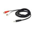 Equip 147093 cavo audio 250 m 2 x RCA 3.5mm Nero