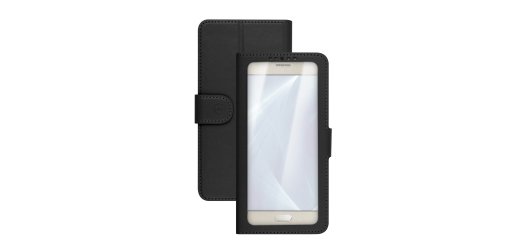 Celly Unica View mobile phone case 12.7 cm (5") Folio Black