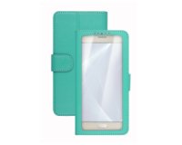 Celly Unica View custodia per cellulare 12,7 cm (5") Custodia a libro Turchese