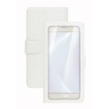Celly Unica View mobile phone case 14 cm (5.5") Folio White