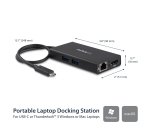 StarTech.com USB-C Multiport Adapter - USB-C Tragbare Docking station mit 4k HDMI - 60W Power Delivery Pass-Through, GbE, 2x USB-A 3.0 Hub - Tragbares Mini USB Typ-C Dock für Laptop