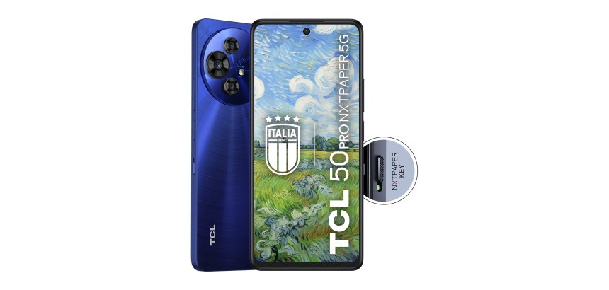 TCL 50 Pro NXTPAPER 5G 17,3 cm (6.8") Double SIM Android 14 USB Type-C 8 Go 512 Go 5010 mAh Bleu