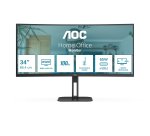 AOC V5 CU34V5C/BK écran plat de PC 86,4 cm (34") 3440 x 1440 pixels Wide Quad HD LED Noir
