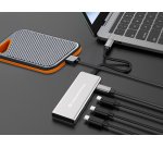 Conceptronic HUBBIES16G hub di interfaccia USB 3.2 Gen 2 (3.1 Gen 2) Type-C 10000 Mbit/s Grigio