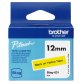 Ruban pour titreuse noir sur jaune BTAG dimensions 12 mm x 4 m