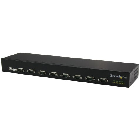 StarTech.com Hub série RS232 à 8 ports - Adaptateur USB vers 8x DB9 RS232 à montage en rack