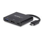 StarTech.com Adaptateur multifonction USB-C vers HDMI 4K avec USB Power Delivery et port USB-A