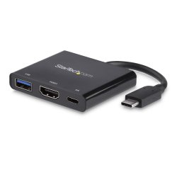 StarTech.com Adaptateur multifonction USB-C vers HDMI 4K avec USB Power Delivery et port USB-A