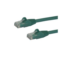 StarTech.com 10m CAT6 Ethernet Cable - Green CAT 6 Gigabit Ethernet Wire -650MHz 100W PoE RJ45 UTP Network/Patch Cord Snagless w/Strain Relief Fluke Tested/Wiring is UL Certified/TIA