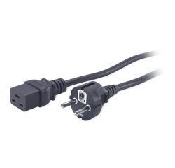 APC AP9875 power cable Black 2.5 m C19 coupler CEE7/7