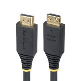StarTech.com Câble HDMI Haut Débit de 3m avec Connecteur à Pince, 4K 60Hz/1440p 144Hz, HDR10/HDCP 2.2/ARC, 18Gbps, UHD HDMI 2.0, Cordon pour TV/Moniteur/Écran, Gaine TPE