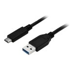StarTech.com 1m USB-A naar USB-C Oplaadkabel, USB 5Gbps, Charge & Sync, 3A, USB 3.0 - Zwarte USB Oplaadkabel