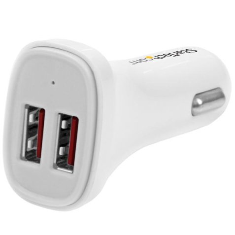 StarTech.com USB2PCARWHS chargeur d'appareils mobiles Universel Blanc Allume-cigare Auto