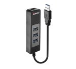 Hub de interfaz USB 3.2 Gen 1 (3.1 Gen 1) Type-A 5000 Mbit/s Negro Lindy 43176
