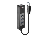 Hub de interfaz USB 3.2 Gen 1 (3.1 Gen 1) Type-A 5000 Mbit/s Negro Lindy 43176