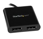 StarTech.com USB-C to Dual DisplayPort 1.2 Adapter, USB Type-C Multi-Monitor MST Hub, Dual 4K 30Hz/1080p 60Hz DP Laptop Display Extender / Splitter, Extra-Long Built-In Cable - Windows Only