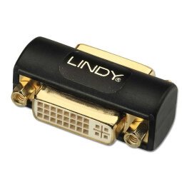 Lindy 41233 cambiador de género para cable DVI Negro