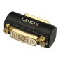 Lindy 41233 cambiador de género para cable DVI Negro