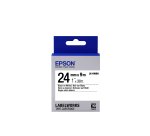 Epson Nastro fondo Standard Bianco per testo Nero 24/09 LK-6WBN