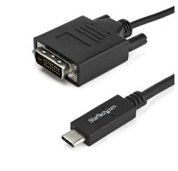 StarTech.com Cable de 2m USB-C a DVI - 1920 x 1200 - Negro