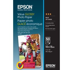 Epson Value Glossy Photo Paper - 10x15cm - 50 Feuilles