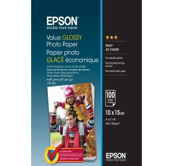 Epson Value Glossy Photo Paper - 10x15cm - 100 sheets